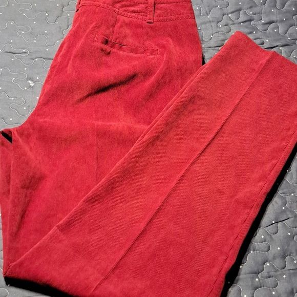 New Directions red corduroy pants size 10 - Picture 1 of 4